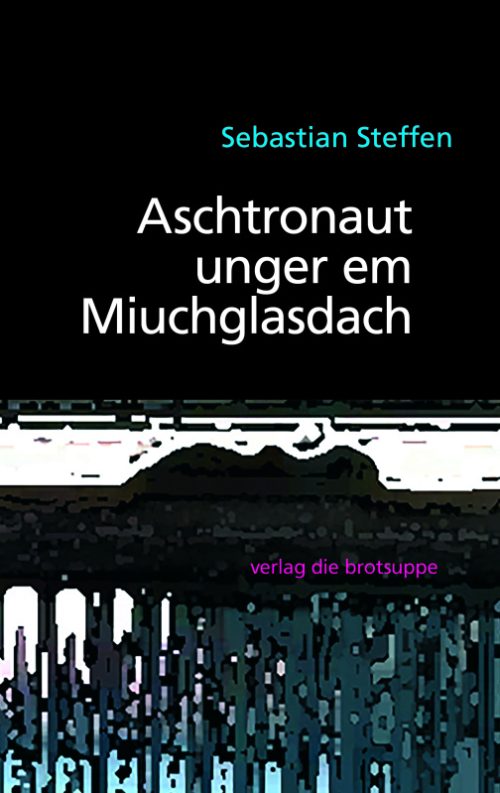 Aschtronaut unger em Miuchglasdach / Astronaut unter dem Milchglasdach